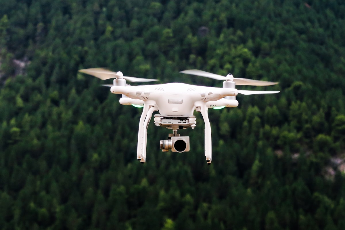 Aerial drone surveying